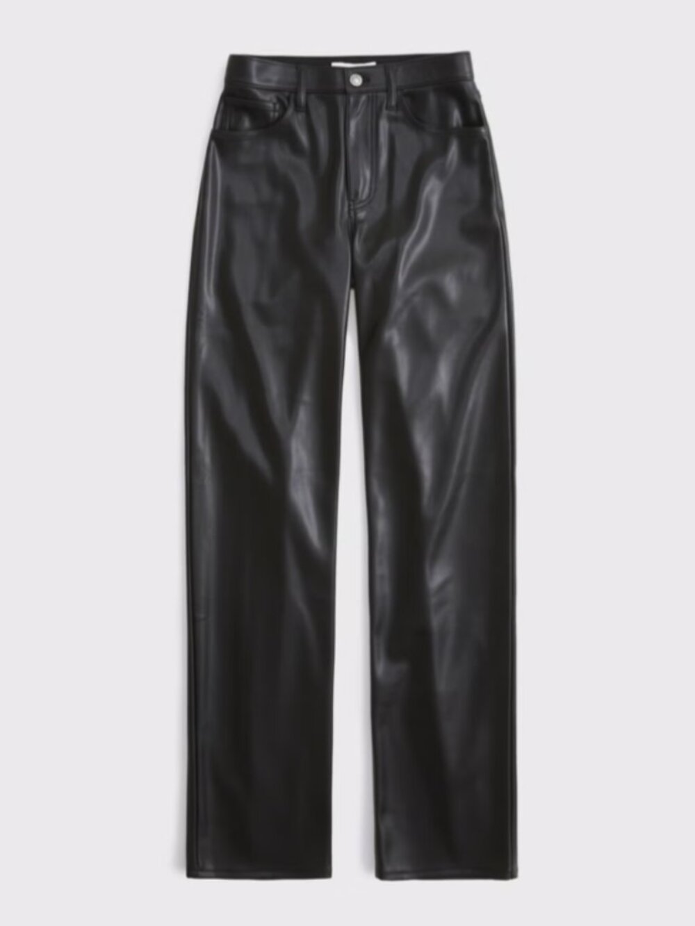 Abercrombie High Rise 90s Relaxed Vegan Leather Pant